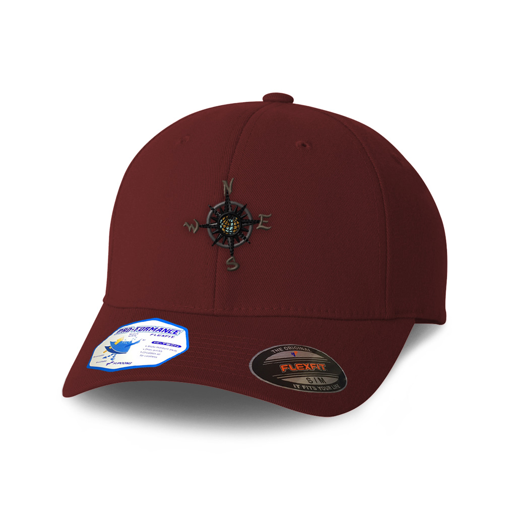 L/xl S/m Nautical Compass Polyester Baseball Cap For Men And Women